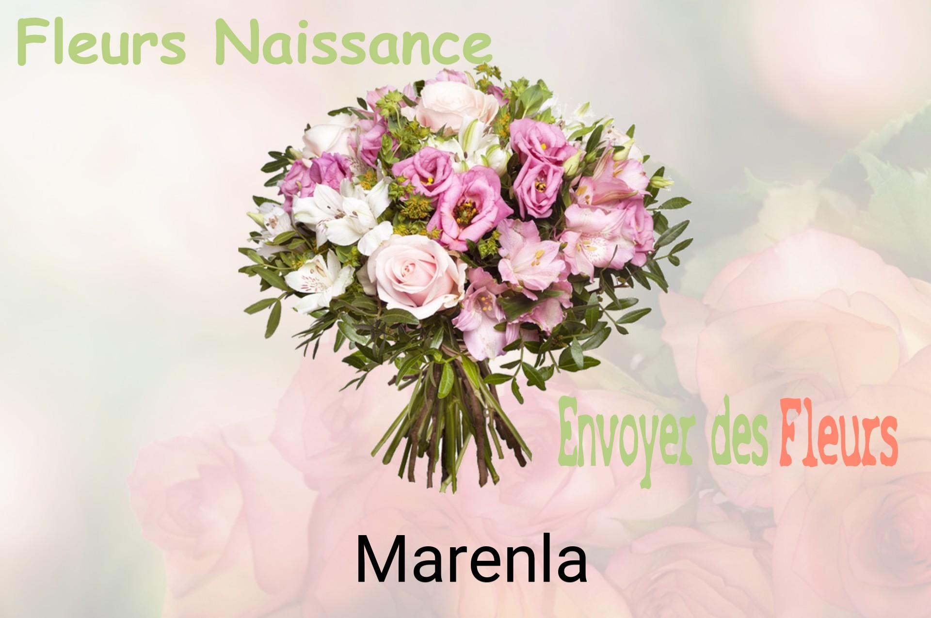 Bouquet de fleurs de naissance livré à Marenla